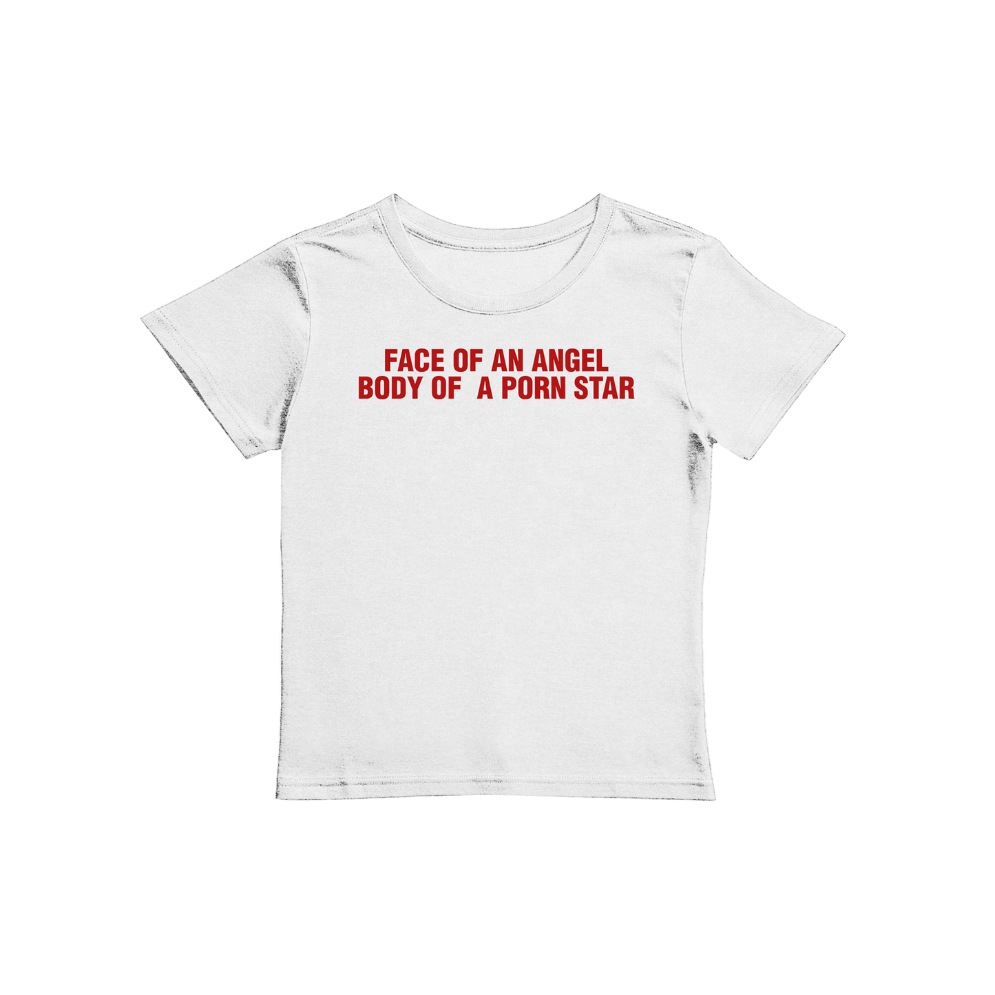Face of an Angel Body Women's Micro Rib Baby Tee