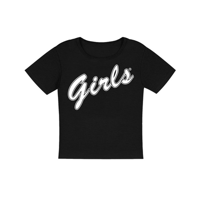 Girls in white Women's Micro Rib Baby Tee