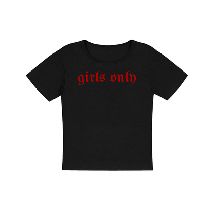 Girls Only Women's Micro Rib Baby Tee