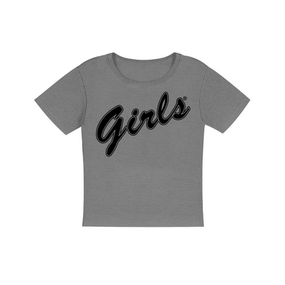 Girls in Black Women's Micro Rib Baby Tee