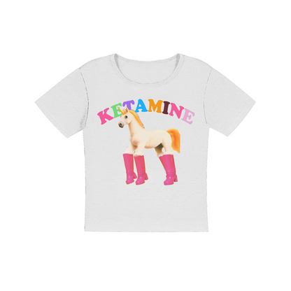 Pony in boots Women's Micro Rib Baby Tee