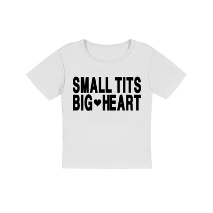 Small Big Heart Women's Micro Rib Baby Tee